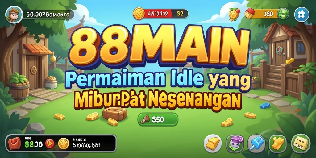 Tangkapan gameplay 88MAIN yang menunjukkan interaksi karakter dalam permainan Idle.