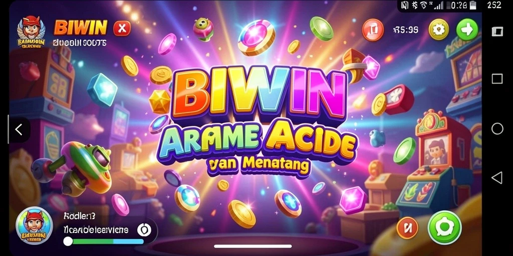 Tampilan gameplay BIWIN yang menegangkan dan penuh warna.