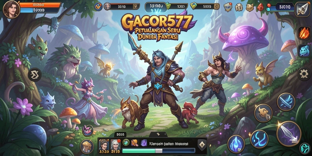 Tampilan gameplay <strong>GACOR577</strong> dengan petualangan yang menarik.