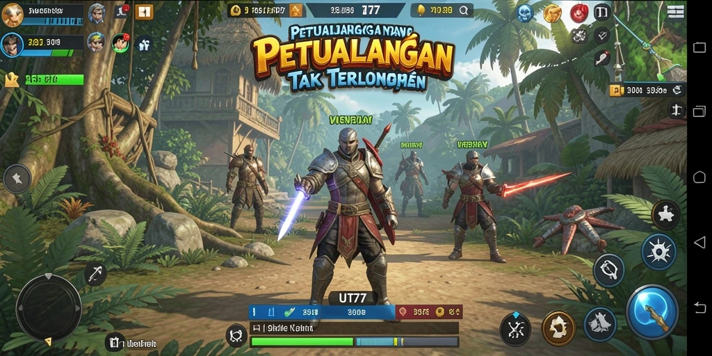 Tampilan gameplay UT77 yang memukau dan penuh petualangan.