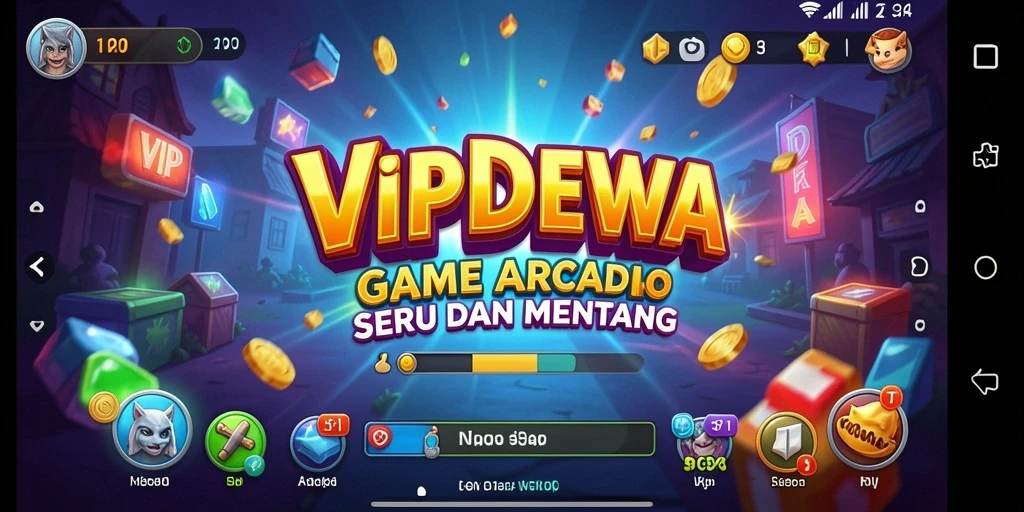 Tampilan dinamis gameplay Arcade di VIPDEWA.